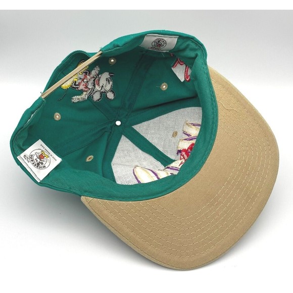 Vintage Disney Universal Mickey & Co Teal Brown Snapback Hat Cap Mickey Mouse - Picture 5 of 8